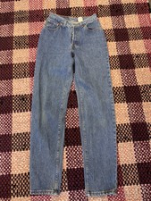 Vtg Levis 544 Button Fly Women’s Wash Size 7 High Waist USA Made
