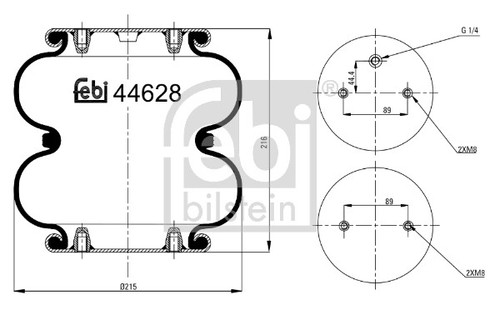 Febi bilstein 44628 bellow - bilstein,