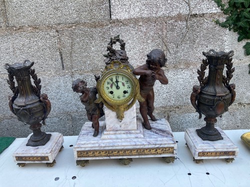 Pendule garniture de - garniture,
