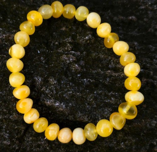 Bracelet perles blanches - bracelet,