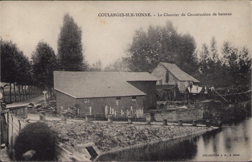Cpa coulanges sur yonne - cpa, 89