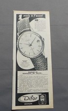 PUB PUBLICITE ANCIENNE ADVERT CLIPPING 040617 MONTRE 5044 DATE AUTOMATIQUE DIFOR