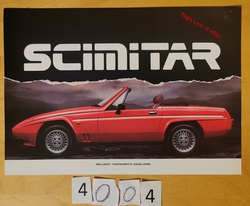 Reliant scimitar prospectus - reliant,