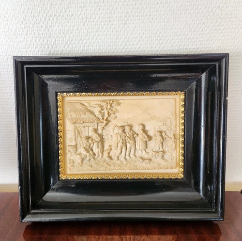 Ancien bas relief - en, ivoirine