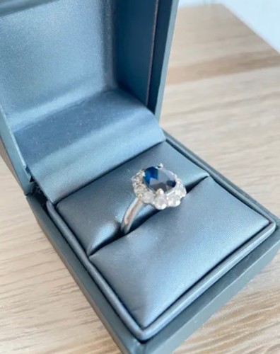 Bague pompadour blanc 18k - pompadour, or