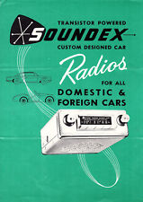 Transistor Power Soundex Custom Designed Car Radios 1960 Brochure Many Models