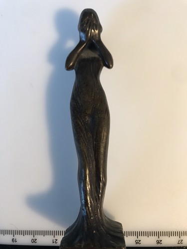 Art deco bronze nude woman - art,
