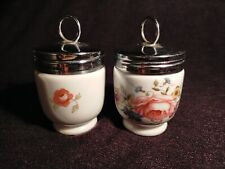 2 ROYAL WORCESTER PORCELAIN ENGLISH TWO EGG SHELLS