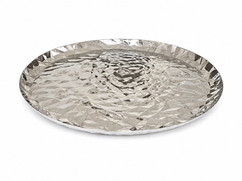 Plateau rond inox - en,