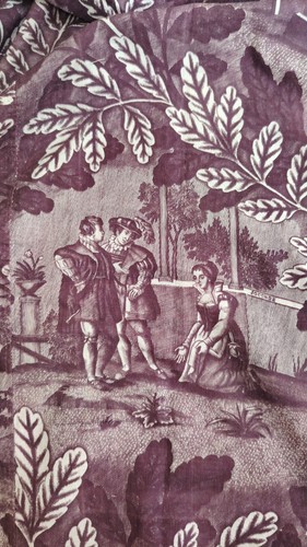 Tissu ancien toile - de, jouy