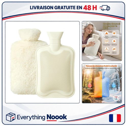 Bouillotte eau chaude - eau, 2l