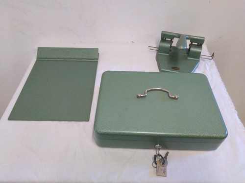 Vintage metal desk set - metal,