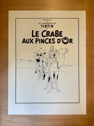 Herge tintin serigraphie - tintin, le