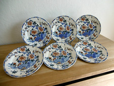 SIX ASSIETTES DESSERT  FAIENCE