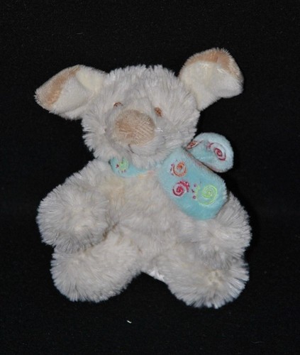 Peluche doudou chien blanc