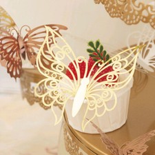 12pcs 3D Metallic Butterfly Wall Sticker Art Decoration Wall Mural Door Decal