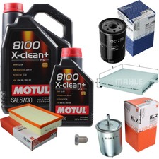 MAHLE Inspection Set 6 L Motul 8100 X-CLEAN+ 5W-30 Pour VW Golf II 1.8 GTI G60
