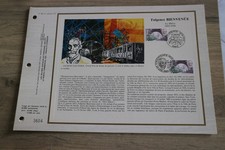 feuillet CEF 1987 premier 1er jour FULGENCE BIENVENUE METRO PARIS GAUTHIER 845