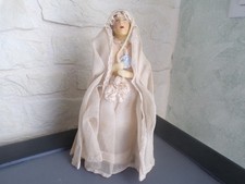 Antique wax doll chocolate dragee box year 30