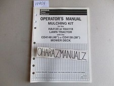 HONDA Mulching Kit for HA4120 HA4118 CD4148 CD4138 Operator's Manual OEM