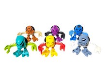 2001 LEGO Bionicle McDonald's Tohunga Matoran Set Of 6 With Disks