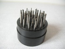 Lot de 30 anciens outils de bijoutier horloger alésoir réparation horlogerie