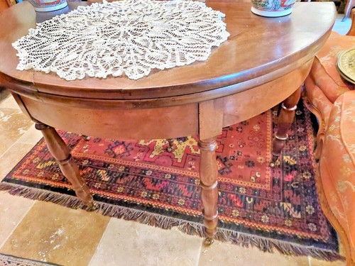 Table ronde demie lune - , en