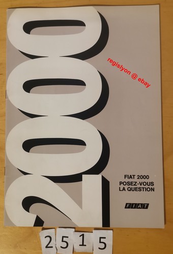 Fiat 132 2000 - fiat, prospectus