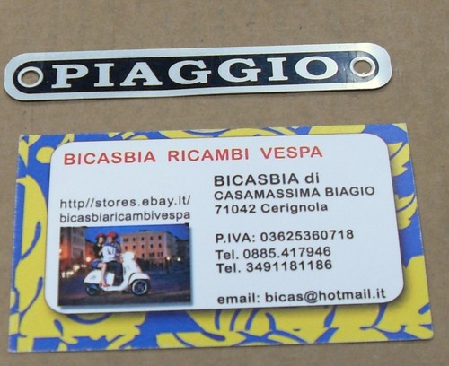 1294 plaque piaggio métal - 1294,