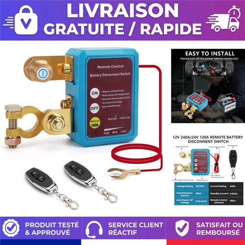 Coupe circuit batterie 12v - coupe-circuit,