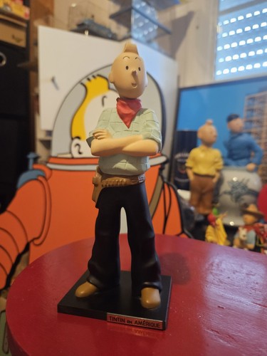 Figurine tintin kuifje cowboy - tintin,