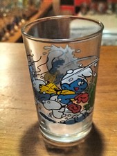 VERRE SCHTROUMPF PEYO 1990