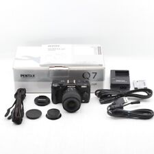 700shot【MINT w/Box】Pentax Q7 Mirroless Digital Camera Black w/ 02 5-15mm Japan