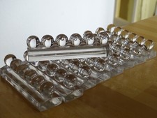 9 ANTIQUE ART DECO STYLE CRYSTAL KNIFE HOLDERS IN ADNET TASTE