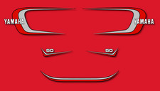 YAMAHA RD 50 1980 - Kit carrosserie Sticker decals - RD50 Red