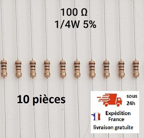 Résistance 100ohm pièces - résistance,