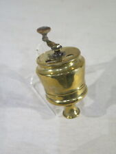 ANTIQUE 19TH CENTURY COPPER CRANKED TABLE SPICE OR PEPPER MILL 