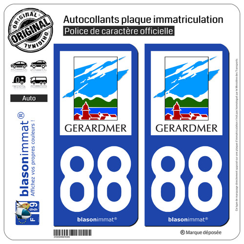 Stickers autocollant plaque - 2,