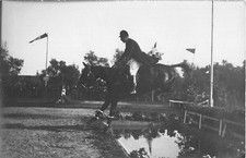 CPA06 PHOTO CARD FIGURE HORSE JUMP OBSTACLE RACING HORSES HIPPISM #11