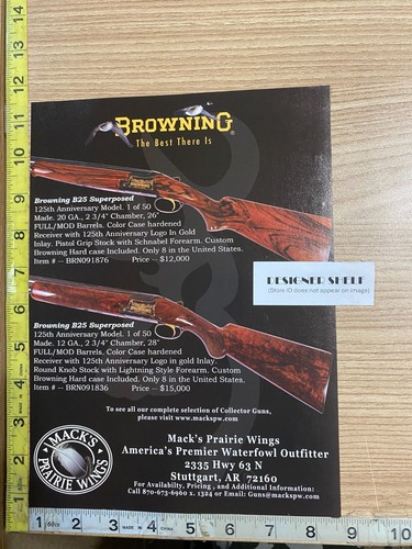 Browning b25 superposed rifles - superposed,