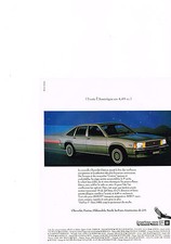 PUBLICITE ADVERTISING  1981   AMERICAN CARS     la CHEVROLET CITATION V6
