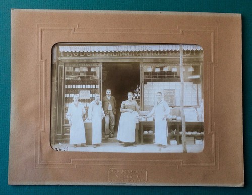 Old photo paris shop showcase - old,