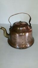Ancienne bouilloire en cuivre et laiton cuisine vintage deco