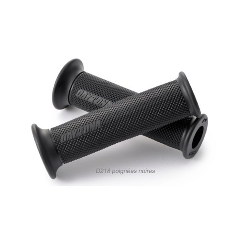 Poignées moto daytona noires - poignées,