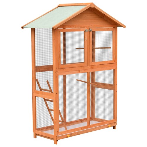 Cage oiseaux pin massif - cage, à