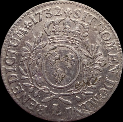 Louis ecu 1732 bayonne - bayonne, "