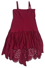 Robe rouge orangé tissu tech