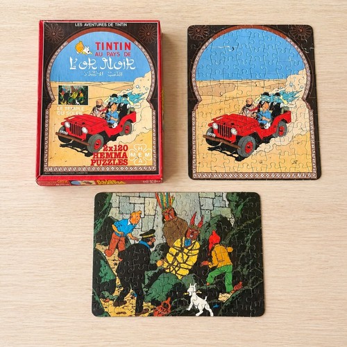 Puzzle vintage tintin pays - tintin, au