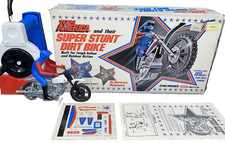 1980 Ideal Team America Stunt Dirt Bike w/Rider Energizer - Mint in Box, Unused!