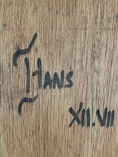 Tableau ancien huile encre